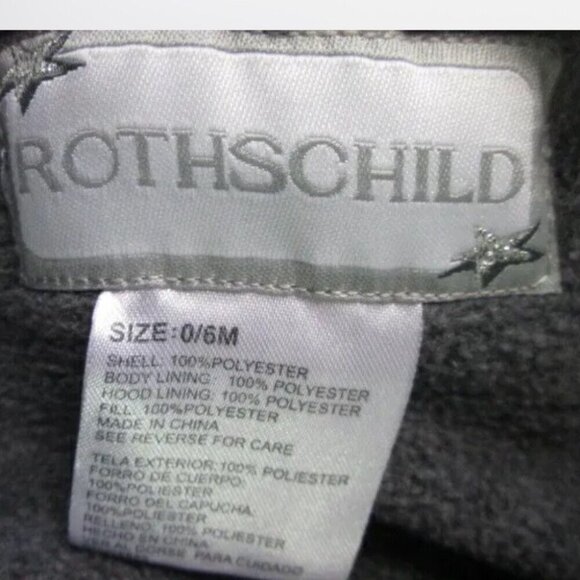 Rothschild Ace Pilot Aviator Snowsuit Bunting Outerwear one-piece SIZE 0-6 MONTH - Picture 2 of 2